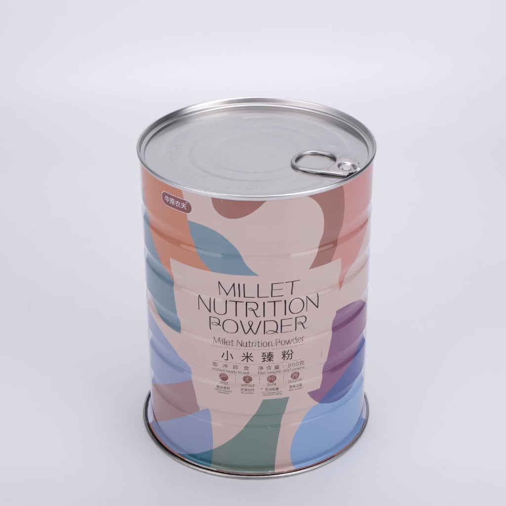 Custom Printed Tinplate Milk Powder Can Airtight Food-Grade Container