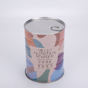 Custom Printed Tinplate Milk Powder Can Airtight Food-Grade Container