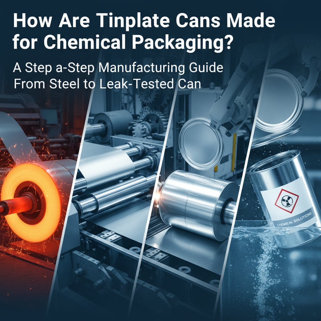 How Are Tinplate Cans Made for Chemical Packaging? A Step-by-Step Manufacturing Guide from Steel to Leak-Tested Can