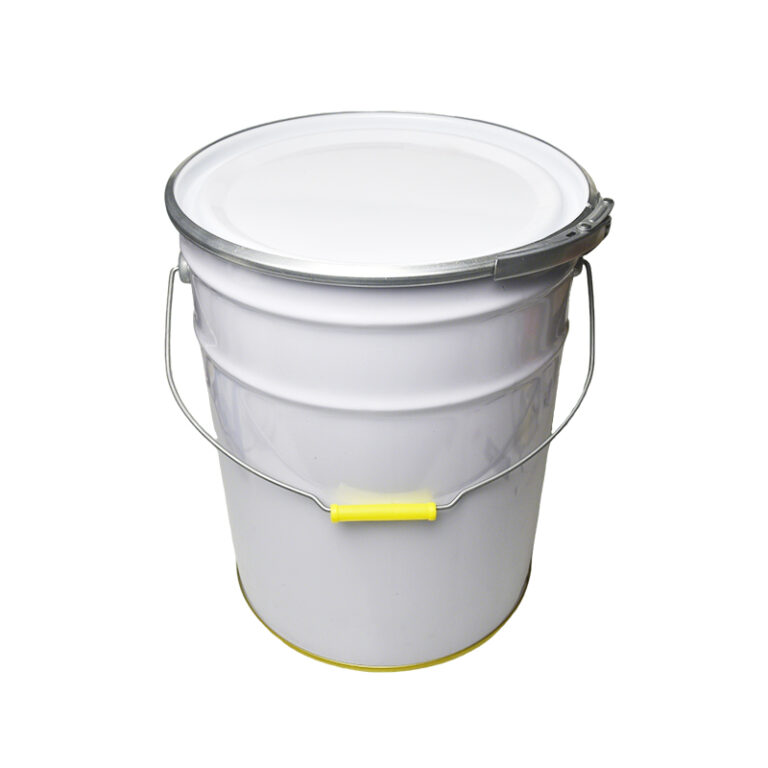20L Steel Pail with Clamp Ring | Leak-Proof Metal Drum for Chemicals & Coatings