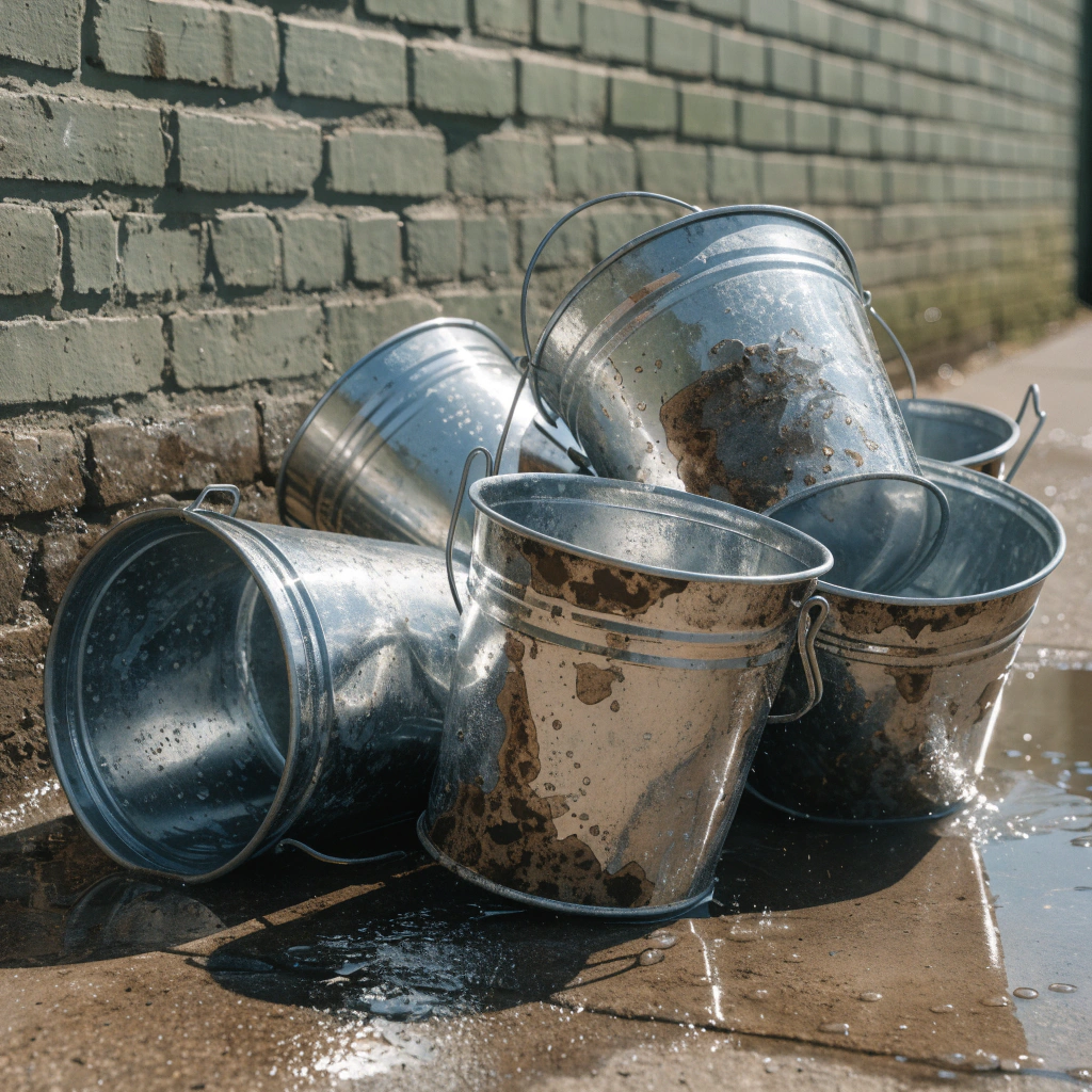 metal bucket failure